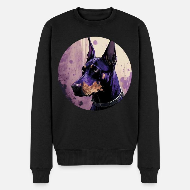 Cool Doberman - Men's Premium Organic Jumper - black