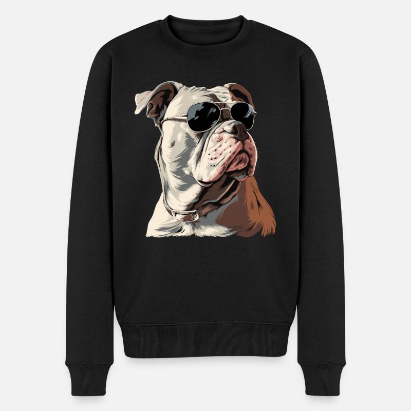 Bull terrier américain - Pull Premium bio Homme - noir