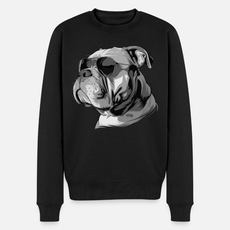 Bull terrier américain - Pull Premium bio Homme - noir