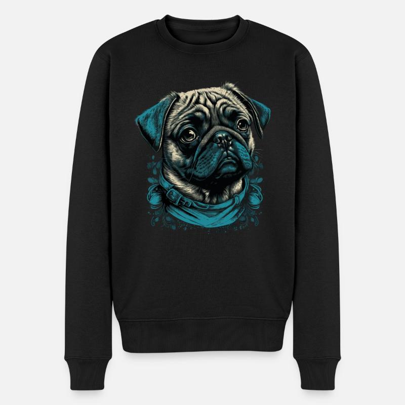 Petit carlin - Pull Premium bio Homme - noir