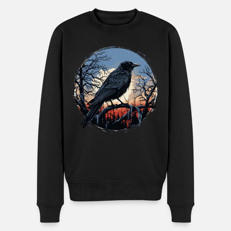 Rabe - Männer Premium Bio Pullover - Schwarz