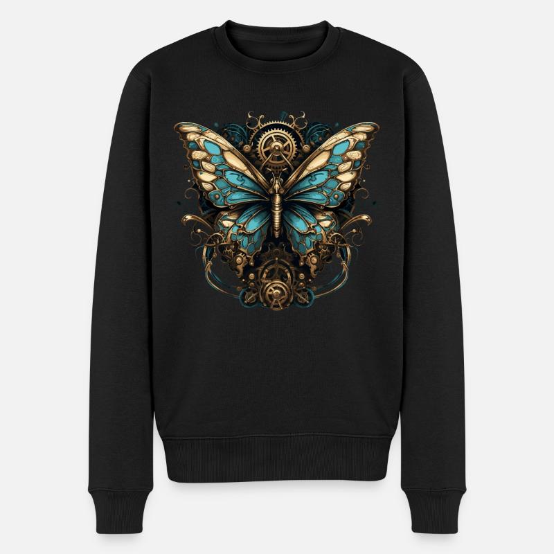Papillon Steampunk - Pull Premium bio Homme - noir