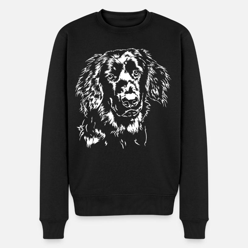 HOVAWART Portrait Hund Hunde Wilsigns - Männer Premium Bio Pullover - Schwarz