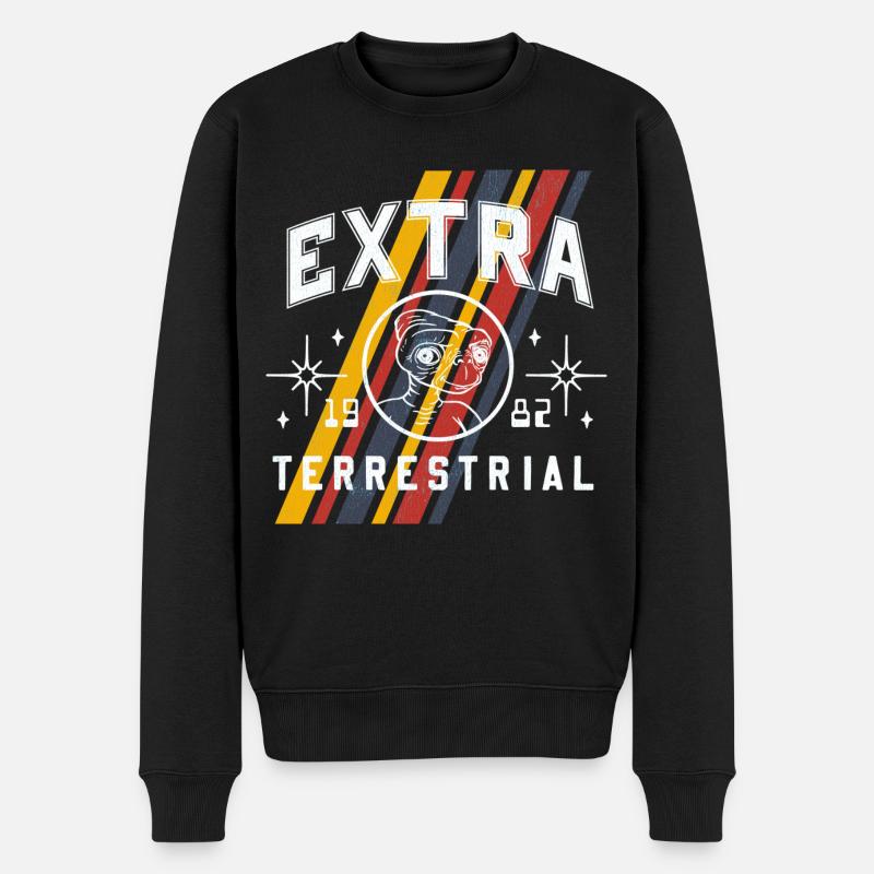 E.T. The Extra-Terrestrial 1982 - Men's Premium Organic Jumper - black