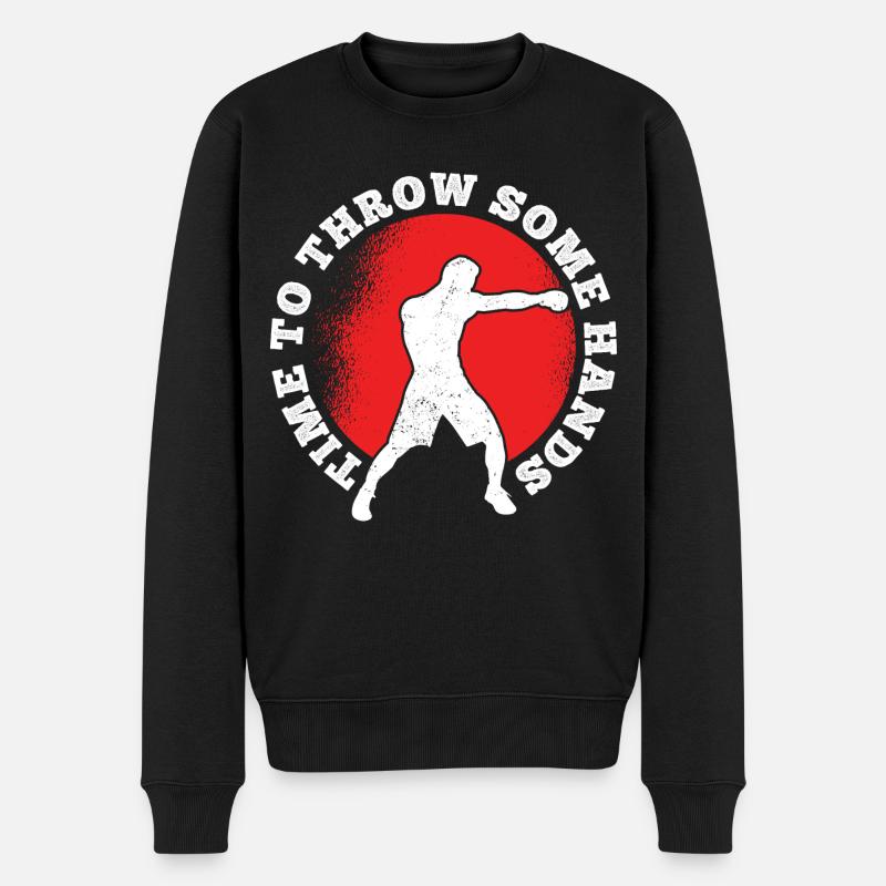 Boxsport Boxing - Männer Premium Bio Pullover - Schwarz