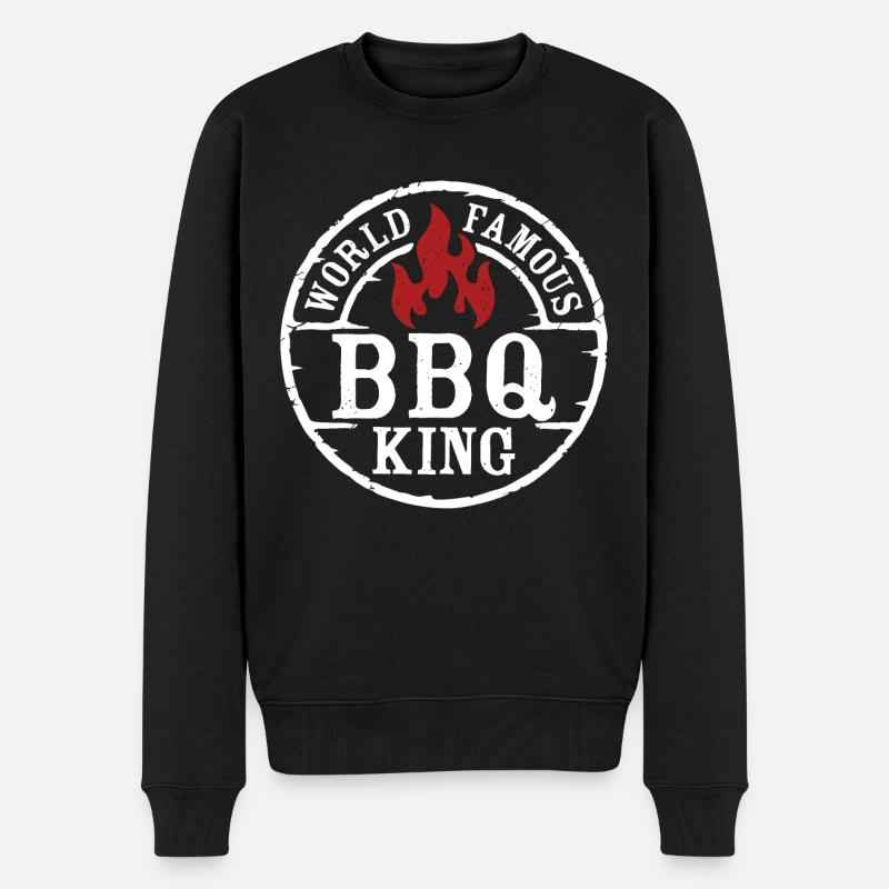 BBQ King - Pull Premium bio Homme - noir