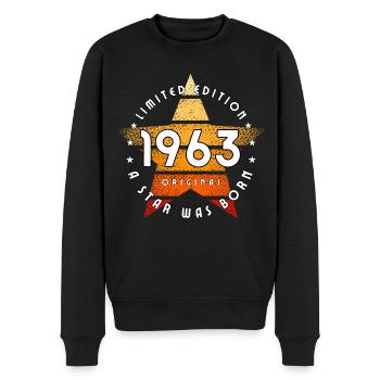 A Star was born 1963 limited edition original - Men's Premium Organic Jumper - black - Front - Nico (187cm)