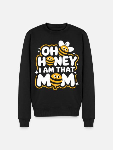 honey bee beekeeper bees bee - Men's Premium Organic Jumper - black