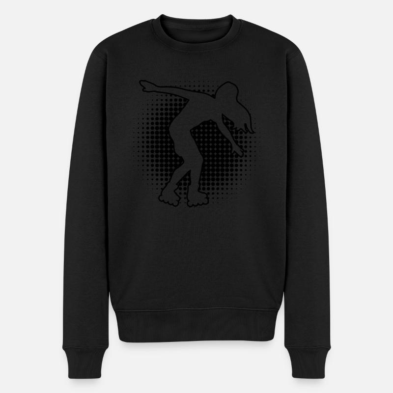 Roller Skating Rollerskate Rollerskaten - Pull Premium bio Homme - noir