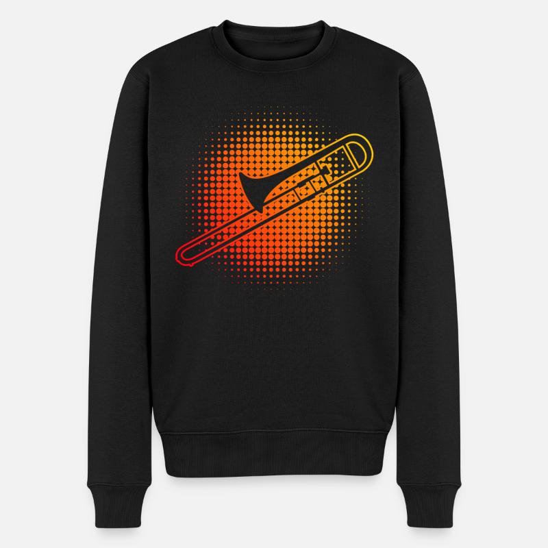 Posaunist Herren Posaunisten Posaunistin - Männer Premium Bio Pullover - Schwarz
