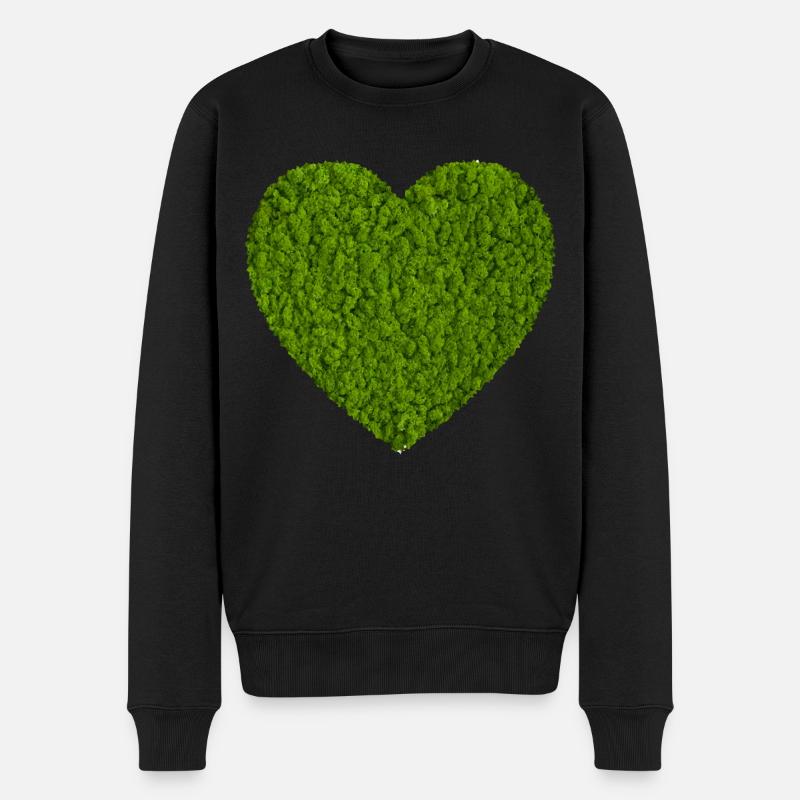 Coeur de mousse Nature Amour - Pull Premium bio Homme - noir