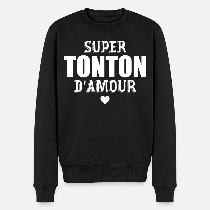 Super tonton d'amour - Pull Premium bio Homme - noir