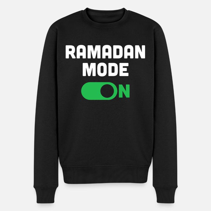 Ramadan-Modus an - Männer Premium Bio Pullover - Schwarz