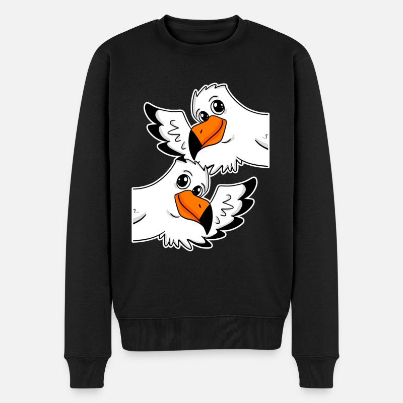 Mouettes Mouettes - Pull Premium bio Homme - noir