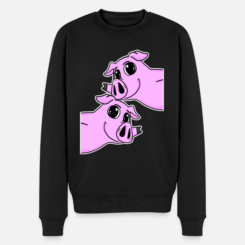 Cochons Cochons - Pull Premium bio Homme - noir