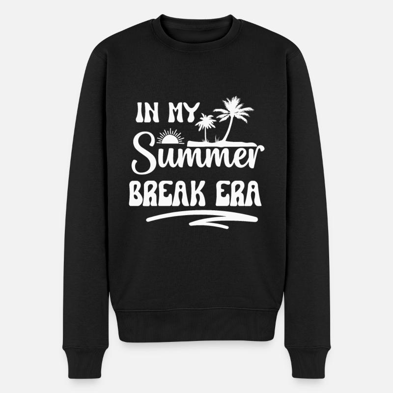 Sommer Era - Männer Premium Bio Pullover - Schwarz
