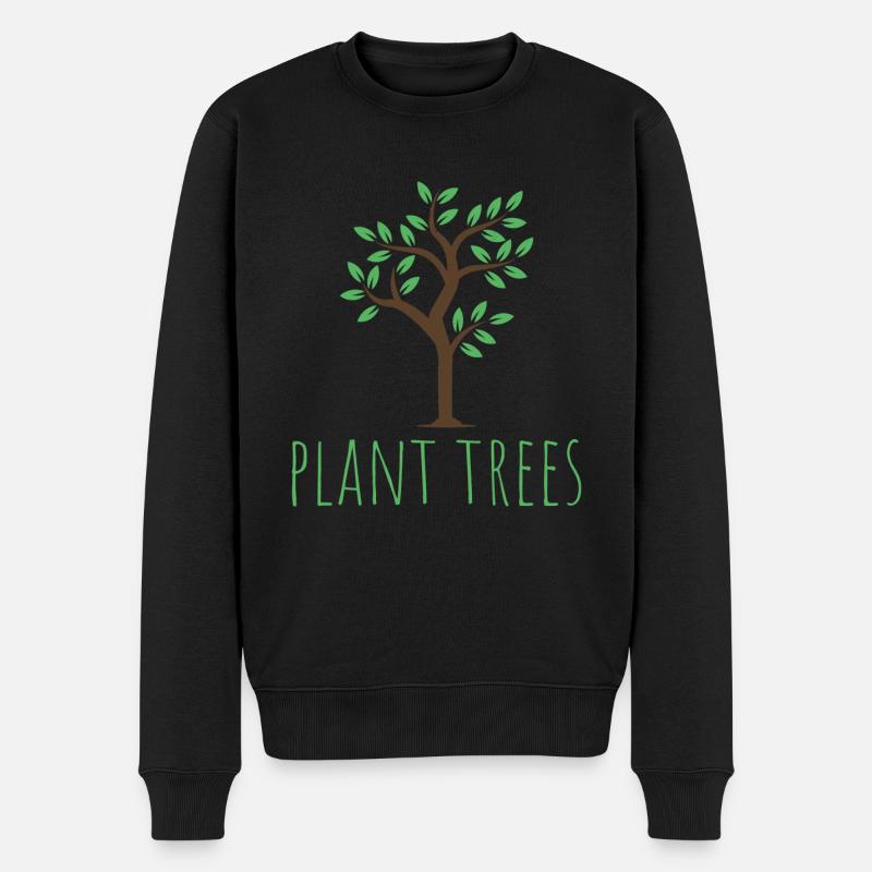 Arbres - plans d'arbres - Pull Premium bio Homme - noir