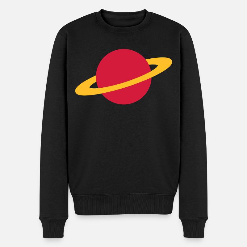 Planète / planète / planète / Saturne - Pull Premium bio Homme - noir