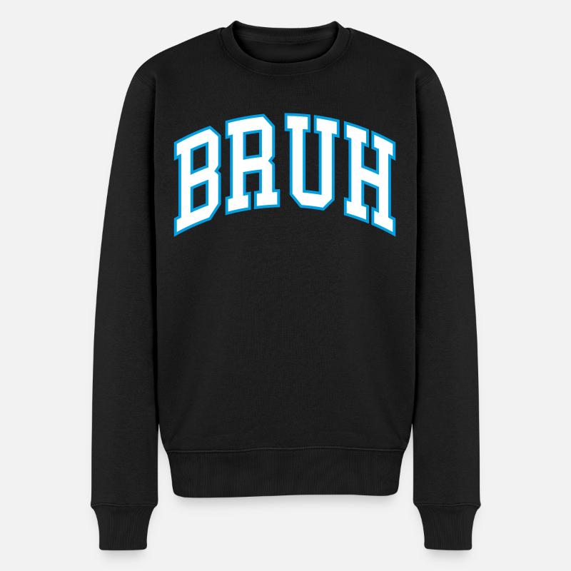 Bruh - Pull Premium bio Homme - noir