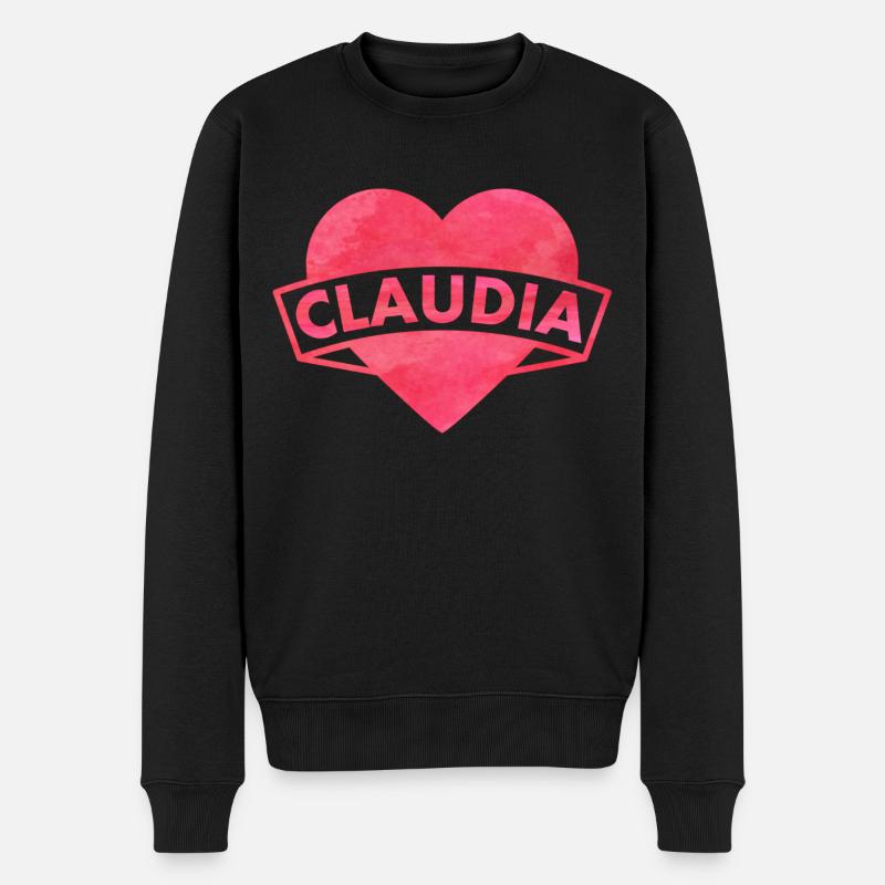 Claudia - Men's Premium Organic Jumper - black