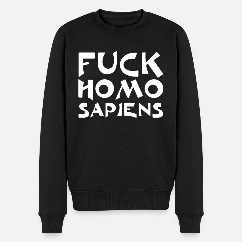 Fuck Homo Sapiens - Pull Premium bio Homme - noir