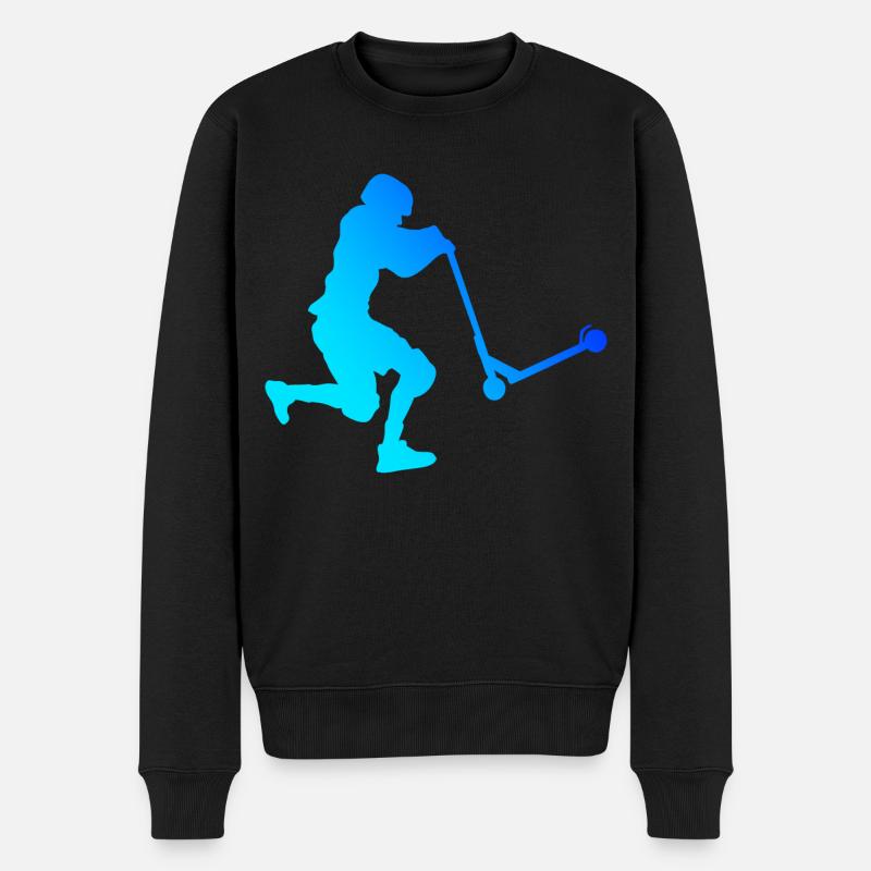 Scooter Stunt Stunt Roller Stunt Scooter - Männer Premium Bio Pullover - Schwarz