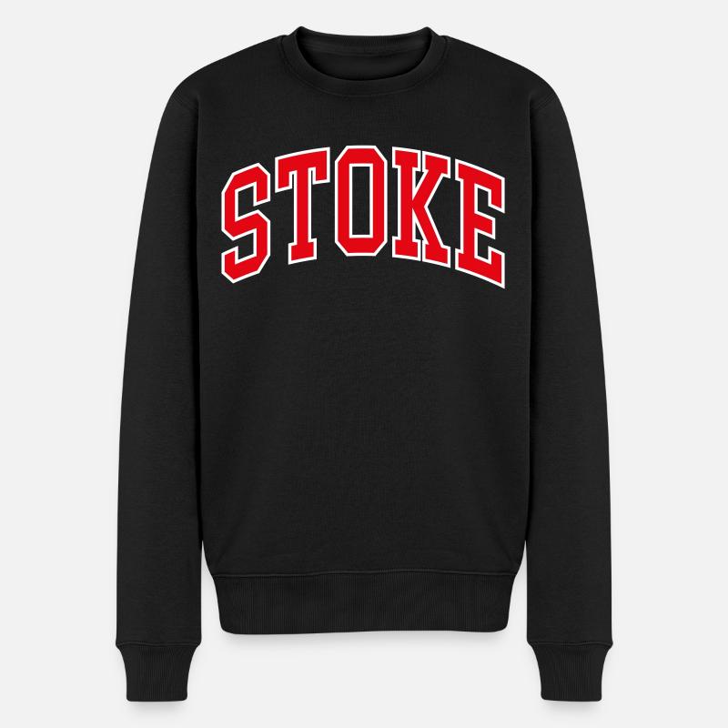Stoke - Männer Premium Bio Pullover - Schwarz