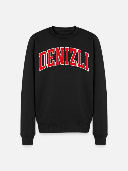 Denizli - Men's Premium Organic Jumper - black