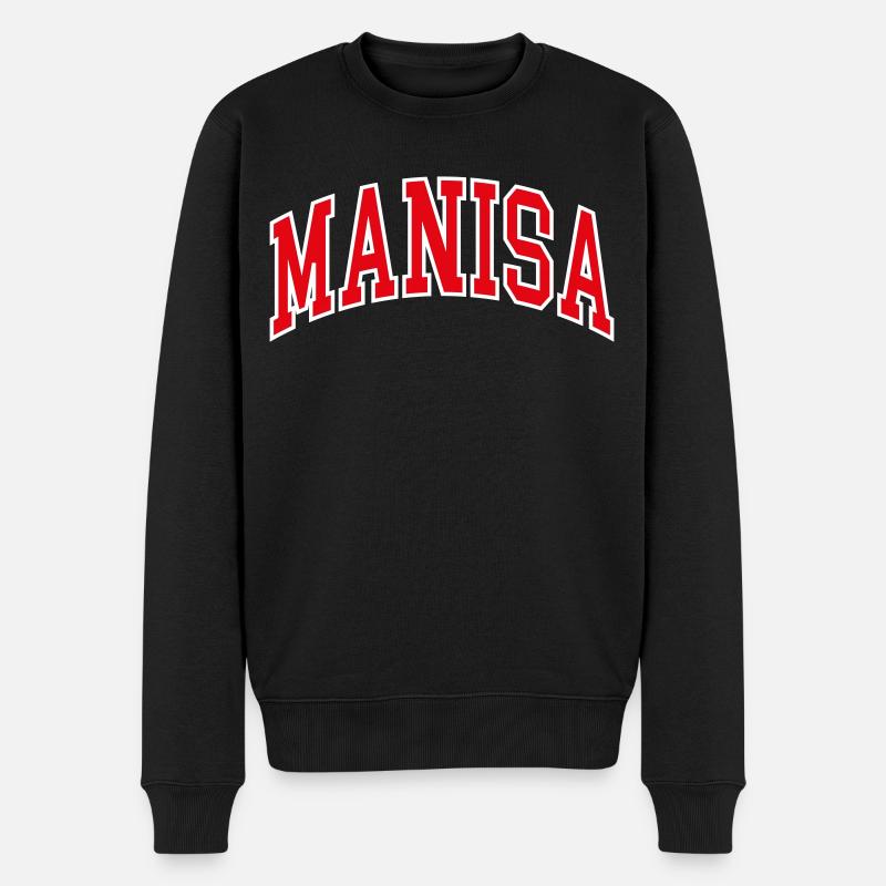 Manisa - Männer Premium Bio Pullover - Schwarz