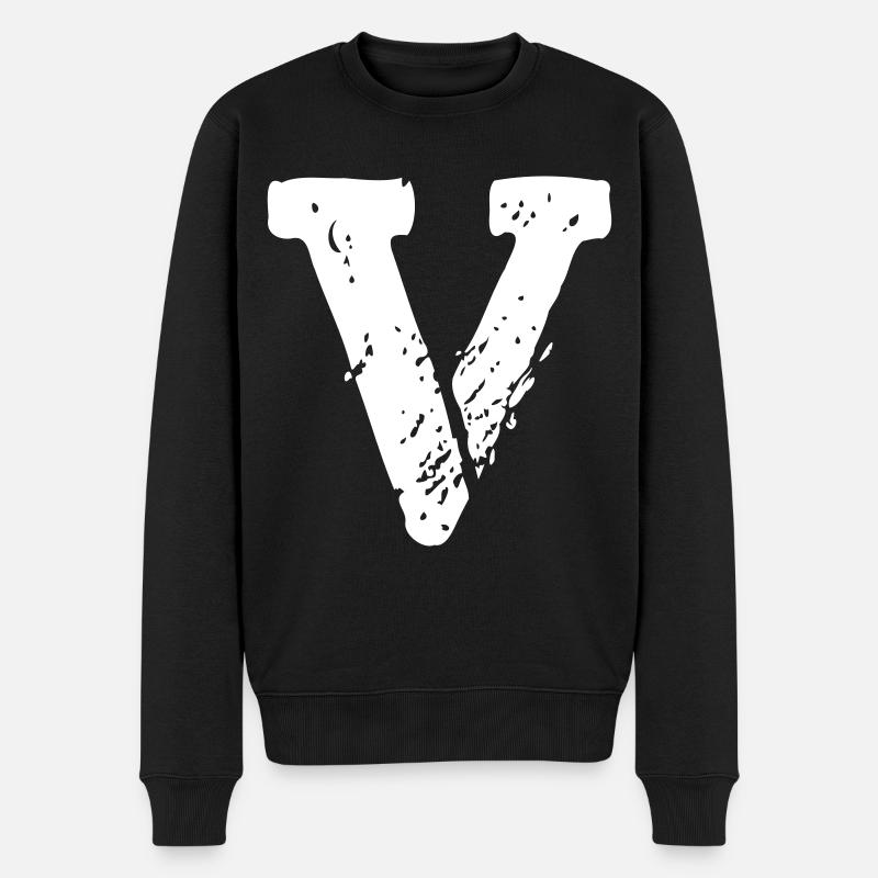 V for Vlone - Pull Premium bio Homme - noir