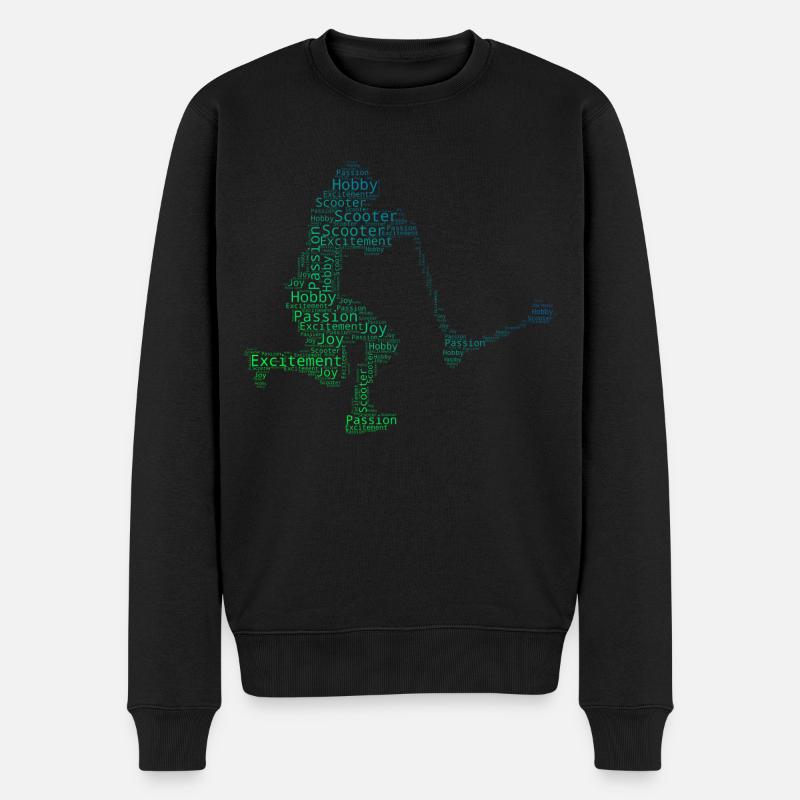 Scooter Stunt Tretroller Scooter Stunt Scooter - Männer Premium Bio Pullover - Schwarz