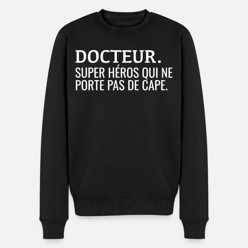 Docteur Définiton Humour - Pull Premium bio Homme - noir