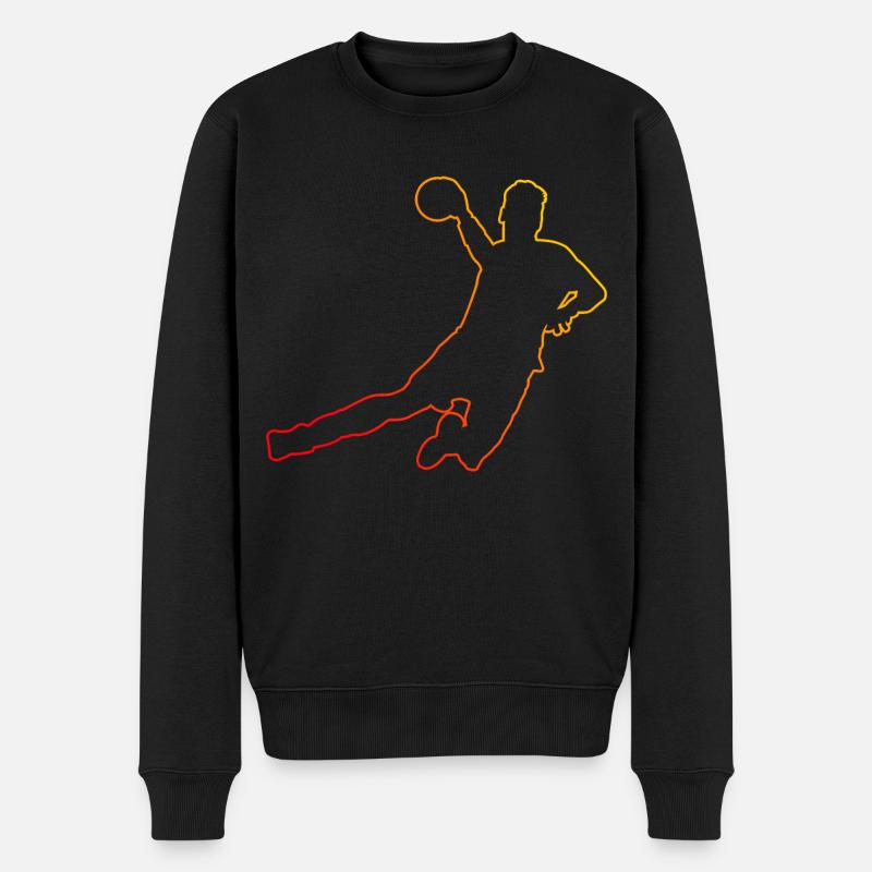Handball féminin masculin - Pull Premium bio Homme - noir