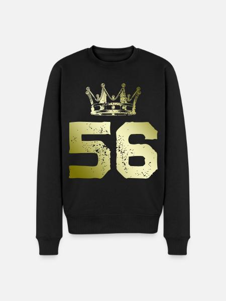 56 Couronne numérique - Pull Premium bio Homme - noir