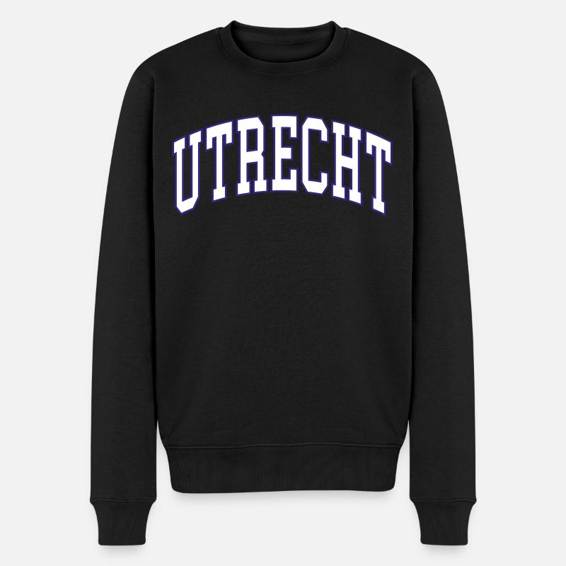 Utrecht - Männer Premium Bio Pullover - Schwarz