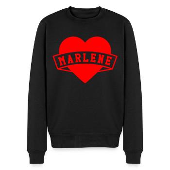 Marlene Herzen - Men's Premium Organic Jumper - black - Front - Nico (187cm)
