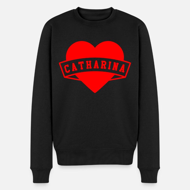 Catharina Herzen - Männer Premium Bio Pullover - Schwarz