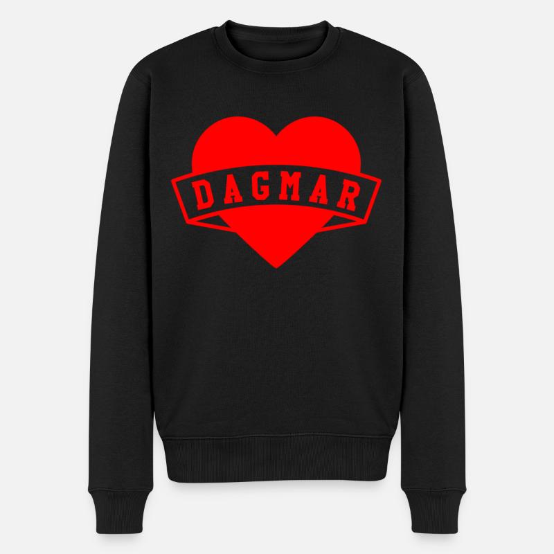 Dagmar Herzen - Männer Premium Bio Pullover - Schwarz