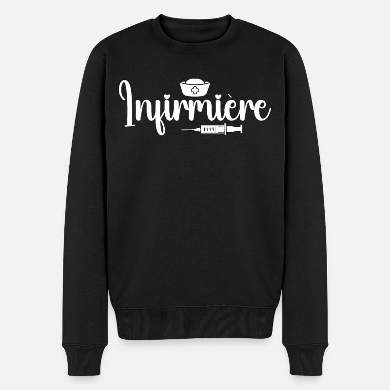 Infirmière Cadeau – Infirmière - Pull Premium bio Homme - noir