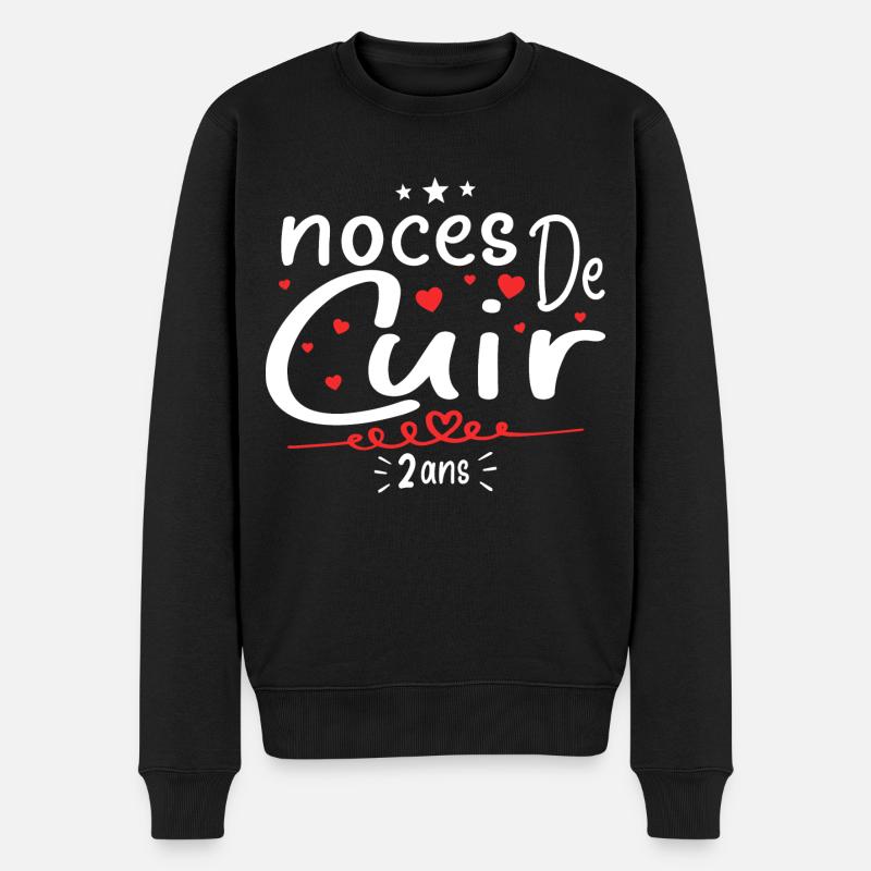 Noces de Cuir - Pull Premium bio Homme - noir