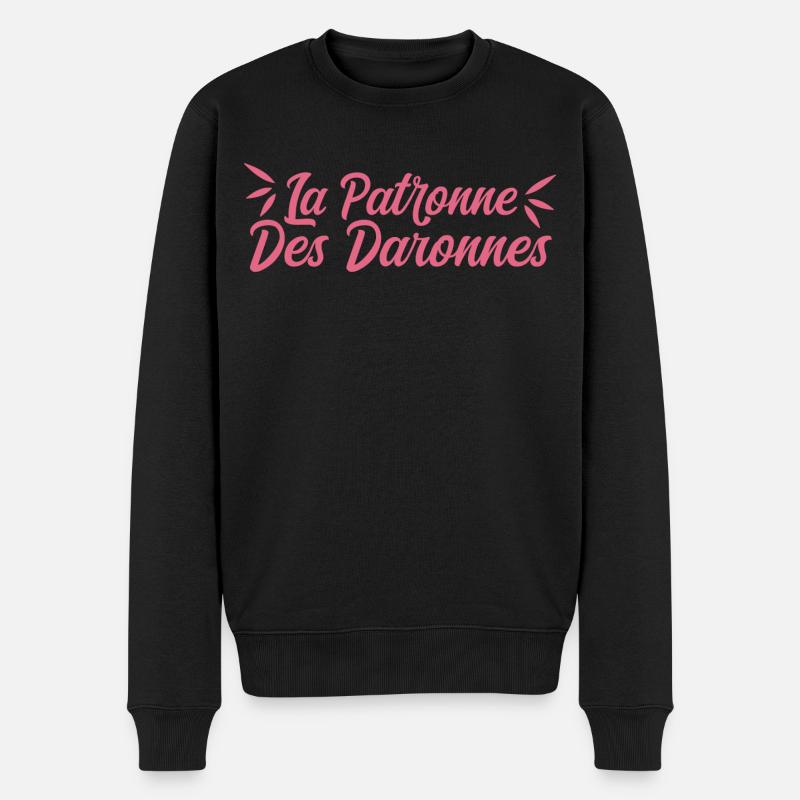 La Patronne Des Daronnes - Pull Premium bio Homme - noir