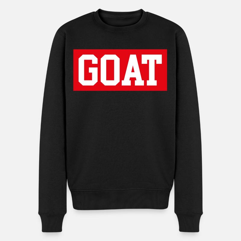 GOAT - Männer Premium Bio Pullover - Schwarz