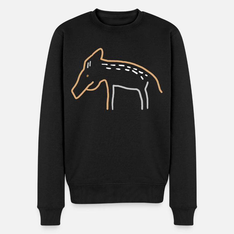 Freshman / Sanglier - Pull Premium bio Homme - noir