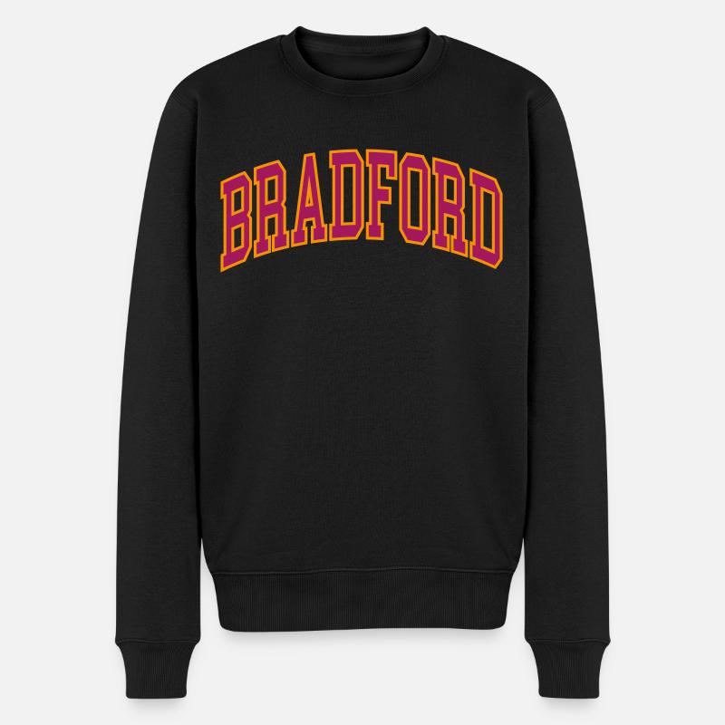 Bradford - Männer Premium Bio Pullover - Schwarz