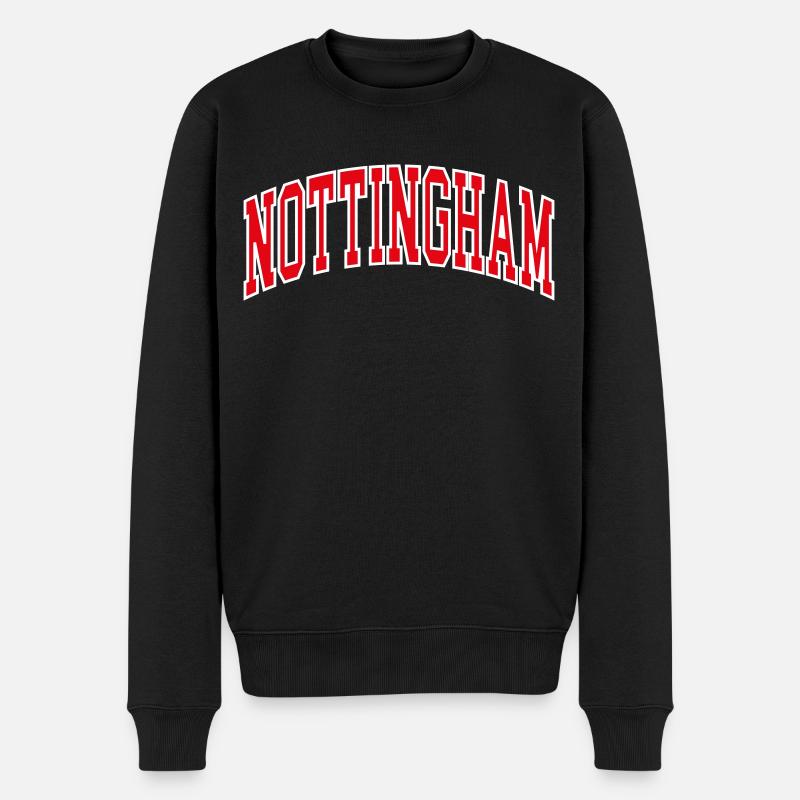 Nottingham - Männer Premium Bio Pullover - Schwarz
