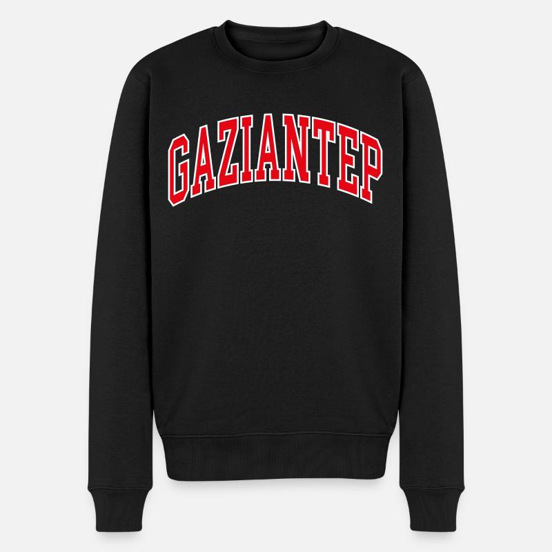 Gaziantep - Männer Premium Bio Pullover - Schwarz