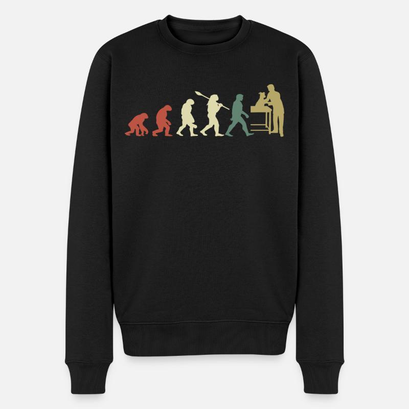 Veterinary Evolution Geschenk für Tierärzte - Männer Premium Bio Pullover - Schwarz
