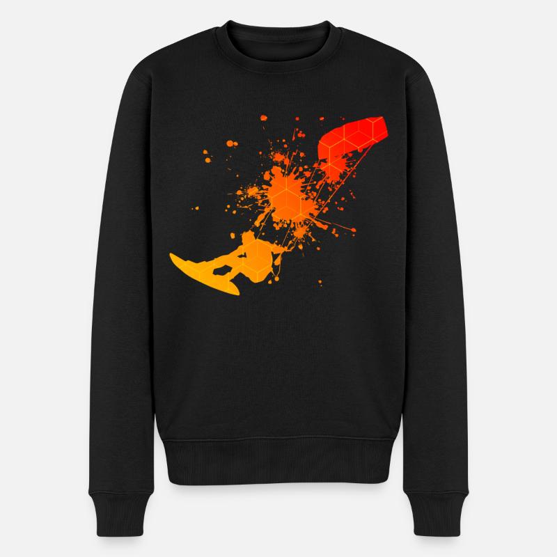 Kitesurf Hommes Kitesurf Femmes Kitesurfer - Pull Premium bio Homme - noir