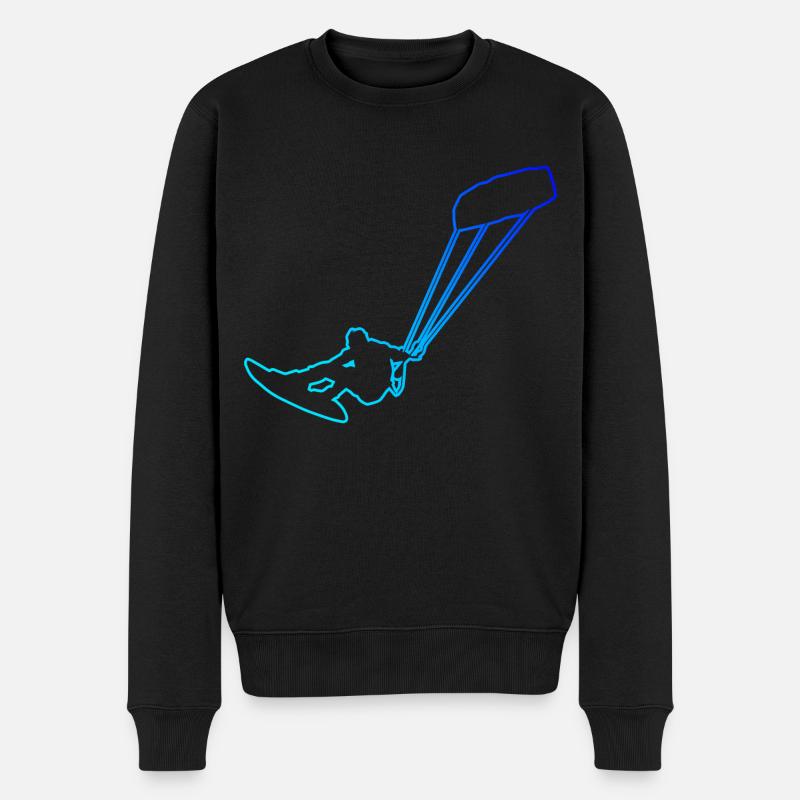 Femmes Kitesurfer Kitesurf Kitesurf Kitesurf - Pull Premium bio Homme - noir
