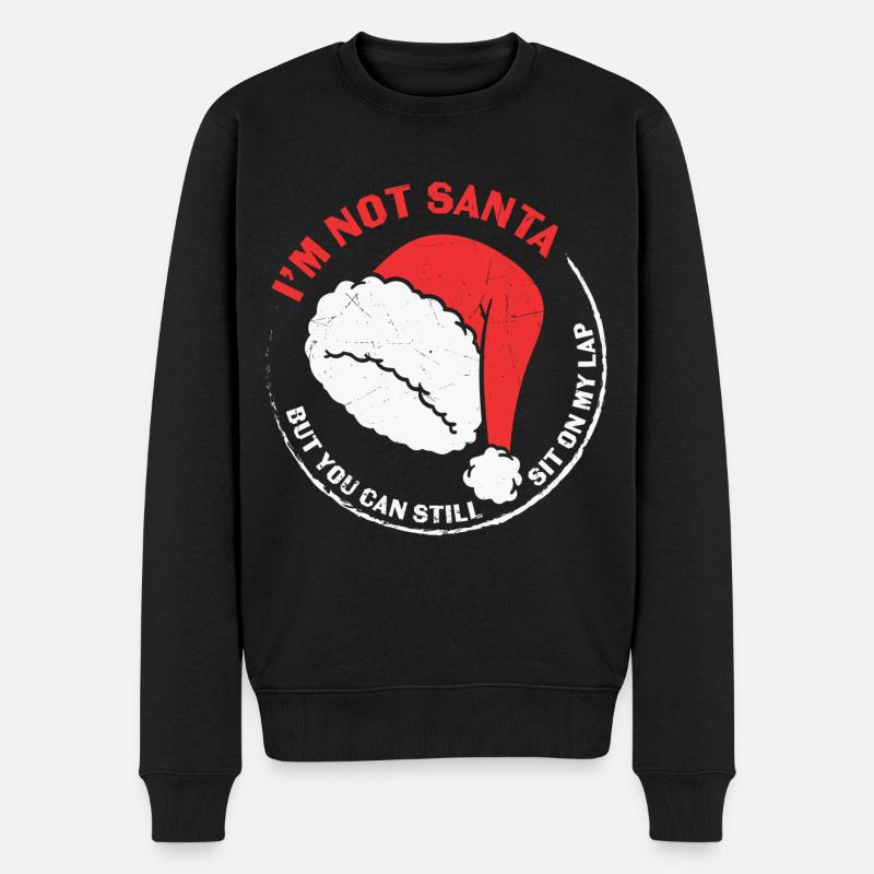 Weihnachtsfeier Claus Merry Christmas T-shirt - Männer Premium Bio Pullover - Schwarz